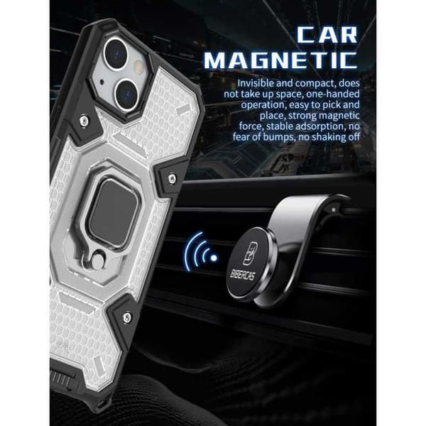 iPhone 13 Pro Max Praktisk stødsikkert cover med ringholder V6