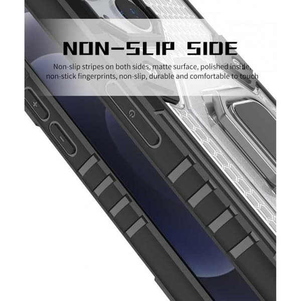 iPhone 13 Pro Max Praktisk stødsikkert cover med ringholder V6