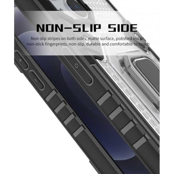 iPhone 13 Pro Max Praktisk stødsikkert cover med ringholder V6