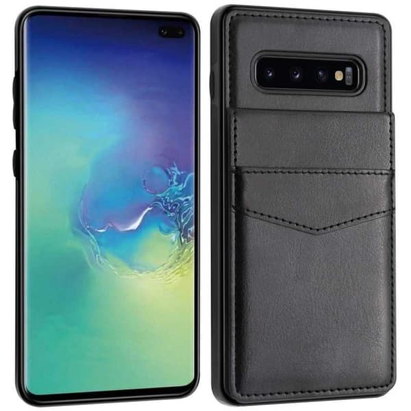Samsung S10 Mobile Cover Card Holder 4-SLOT Retro V3 Brun