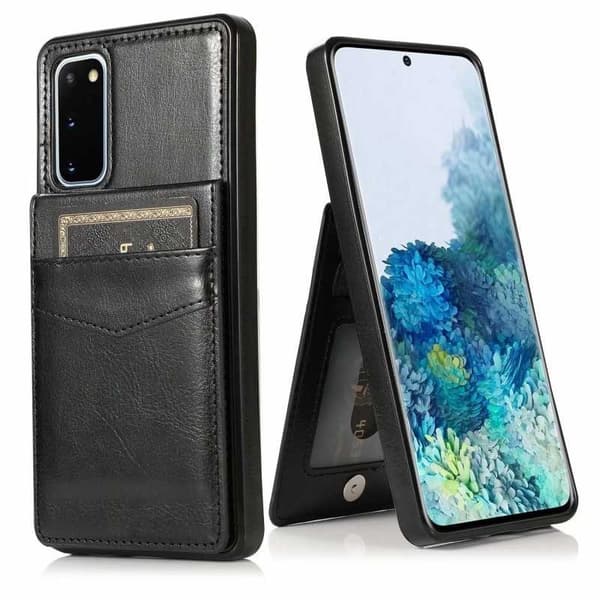 Samsung S20 Mobilskal Korthållare 5-FACK Retro V3 Brun