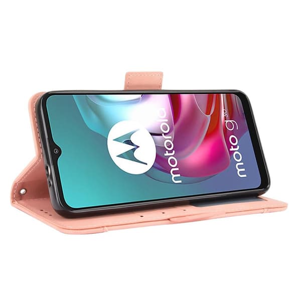 SKALO Moto G20/G30 6-FACK Plånboksfodral - Rosa