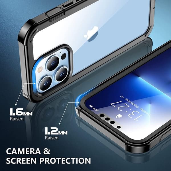 C4U® Stødfast forsvar - iPhone 13 Pro - Støddæmper Taske 3i1