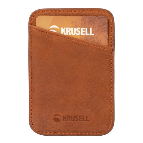 Krusell Kortholder MagSafe Wallet Cognac