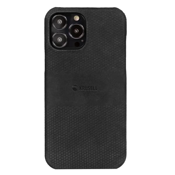 Krusell iPhone 13 Pro Max Cover Leather Cover Sort