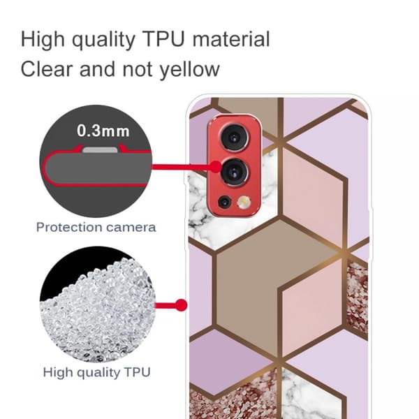 SKALO OnePlus Nord 2 Marmor TPU-cover - #8