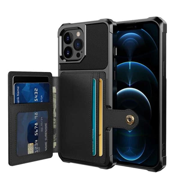 iPhone 13 Pro Shockproof Premium Cover 4-KOMPARTMENT Solid V3