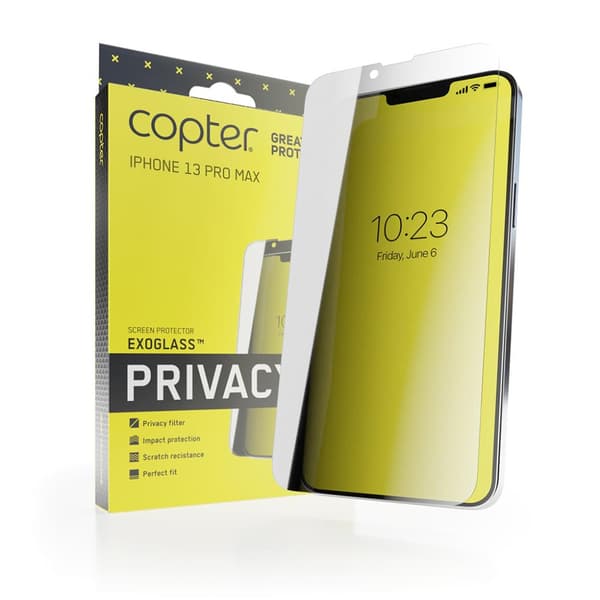 Copter iPhone 13 Pro Max Näytönsuoja Exoglass Flat Privacy