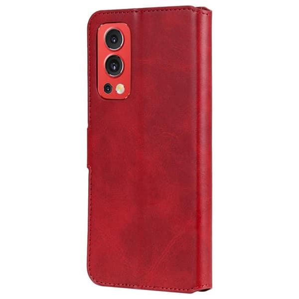 SKALO OnePlus Nord 2 Klassiskt Plånboksfodral - Röd