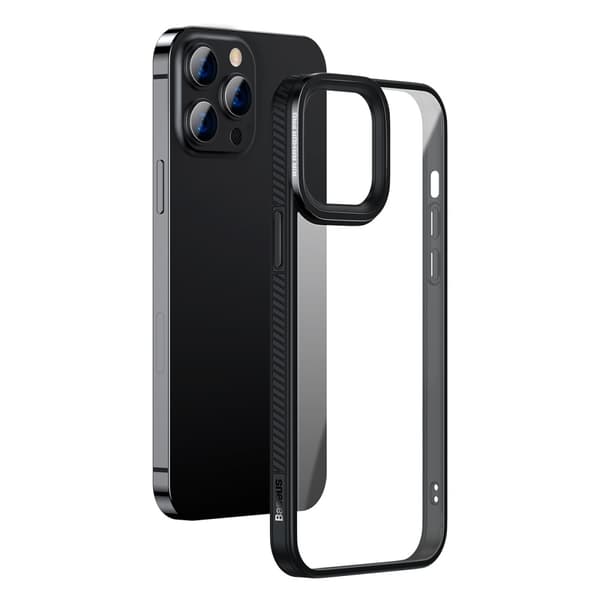 Baseus iPhone 13 Pro Max Kuori Crystal Series Musta