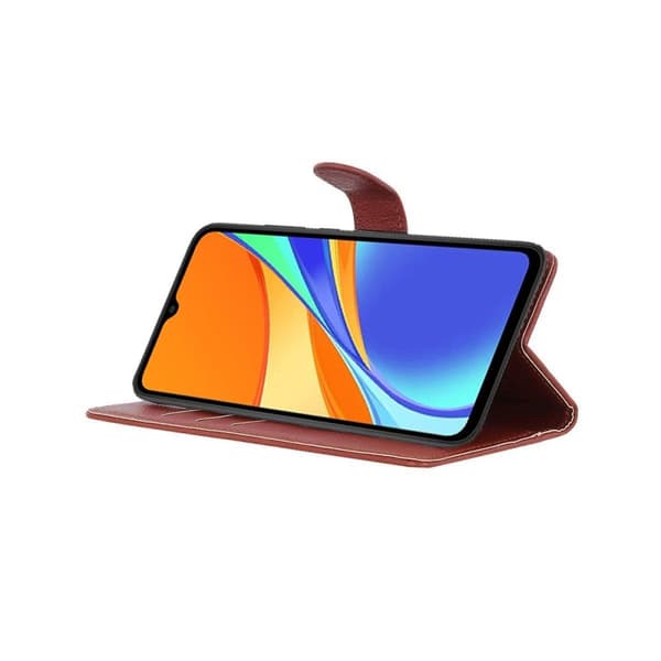 Xiaomi Redmi 9C Plånboksfodral med Stativ - Brun