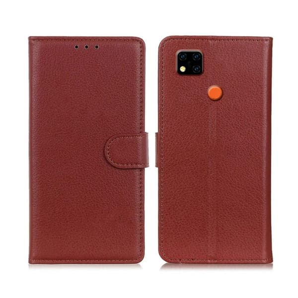 Xiaomi Redmi 9C Plånboksfodral med Stativ - Brun