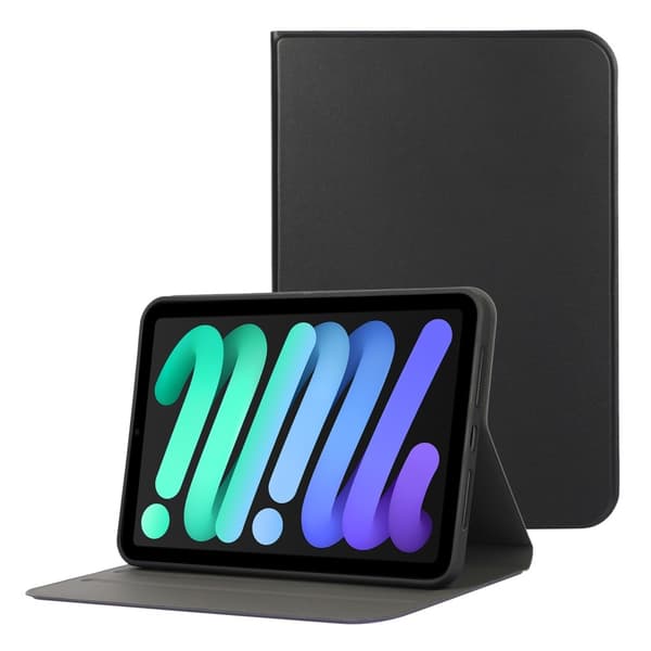 iPad Mini 6 2021 / Mini A17 Pro 2024 Two-fold Fodral med stativ - Svart