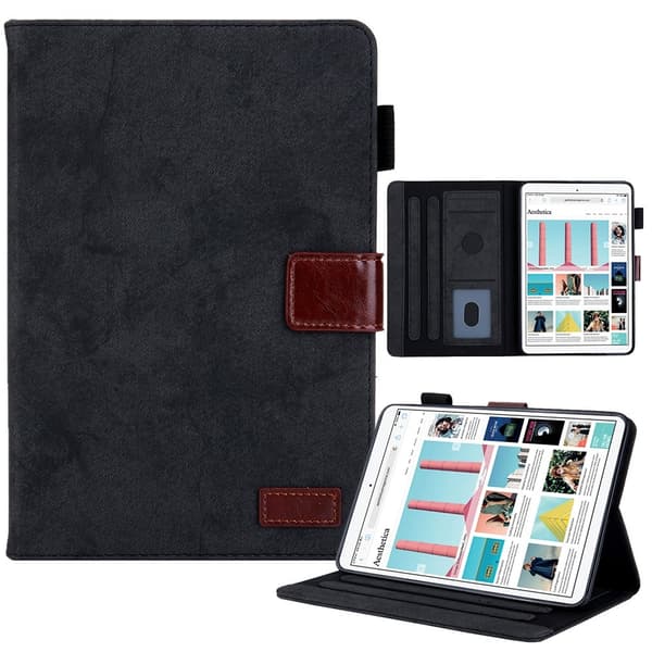 iPad Mini 6 2021 / Mini A17 Pro 2024 Fodral med kortfack - Svart