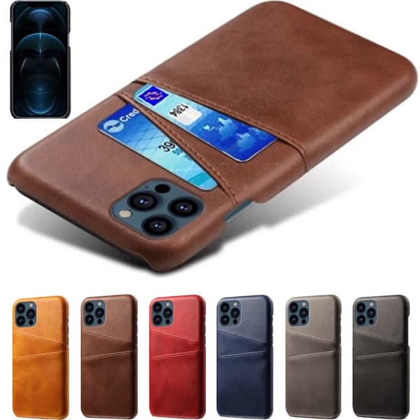 Skal iPhone 13 Pro skal kort BRUN MOBILSKAL IPHONE 13 PRO skal kort skärmskydd urtag laddare / hörlurar