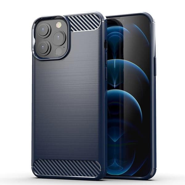 SKALO iPhone 13 Pro Armor Carbon Stødsikker TPU-cover