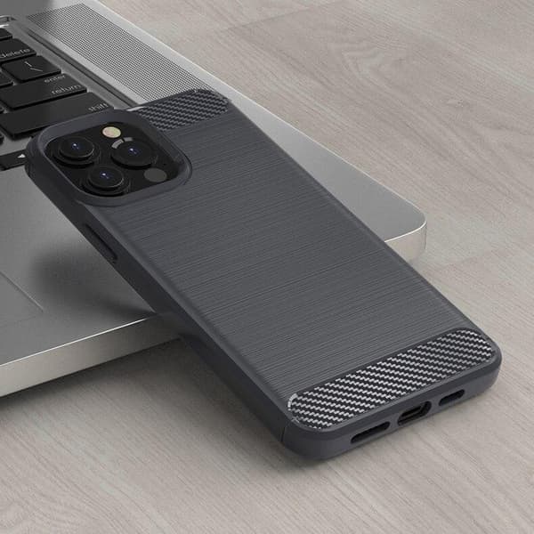 SKALO iPhone 13 Pro Armor Carbon Stødsikker TPU-cover