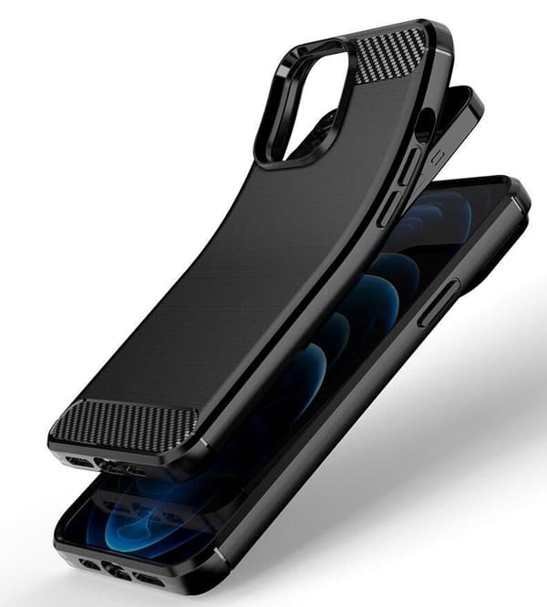 SKALO iPhone 13 Armor Carbon Stødsikker TPU-cover