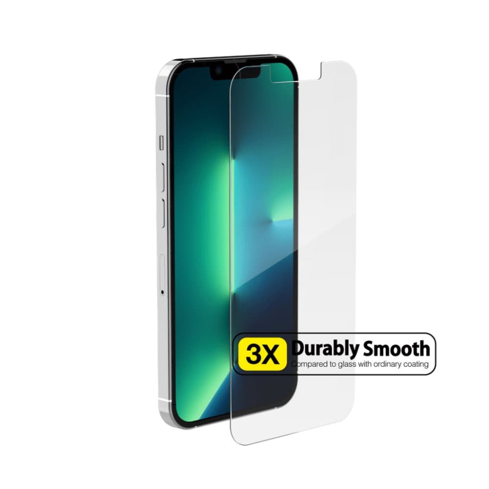 Just Mobile Xkin iPhone 13/iPhone 13 Pro/iPhone 14 Skärmskydd Case Friendly Härdat Glas