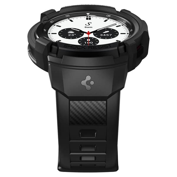 Spigen Samsung Galaxy Watch 4 Classic 42mm Kuori Rugged Armor Pro Musta