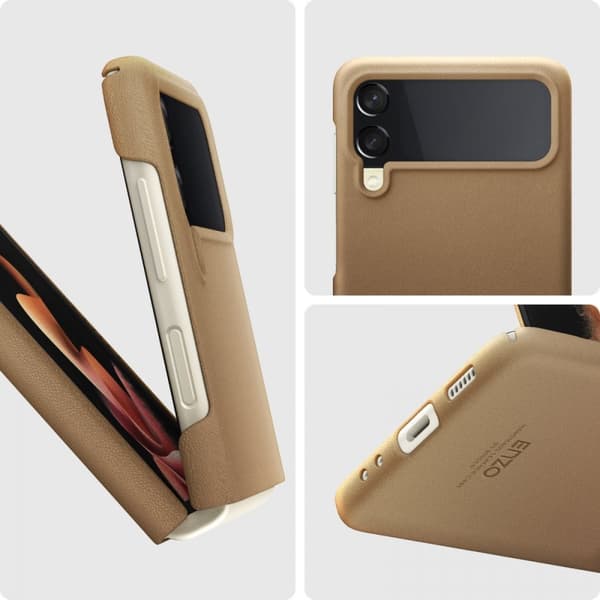 Spigen Samsung Galaxy Z Flip 3 Cover Enzo Classic Brown
