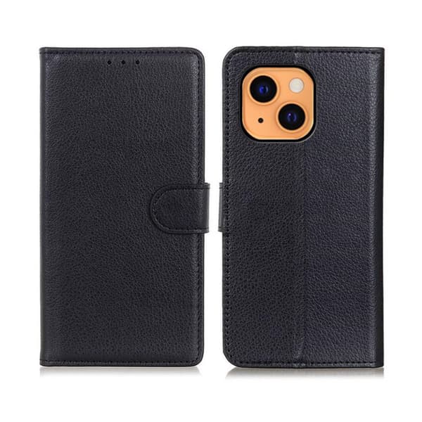 iPhone 13 Plånboksfodral med Stativ - Svart