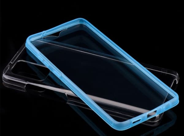 TPU fodral fram och back för Samsung S21plus blå