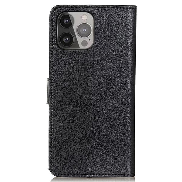 Nordic Covers iPhone 13 Pro Max Etui Litchi Raven Black