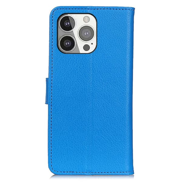 Nordic Covers iPhone 13 Pro Fodral Litchi Blå