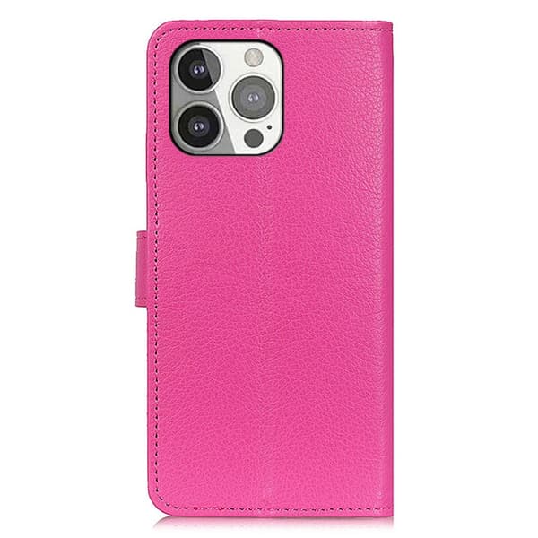 Nordic Covers iPhone 13 Pro Etui Litchi Magenta