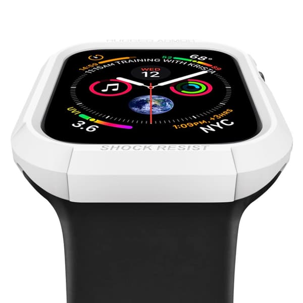 Spigen Apple Watch 44/45mm Cover Rugged Armor Hvid