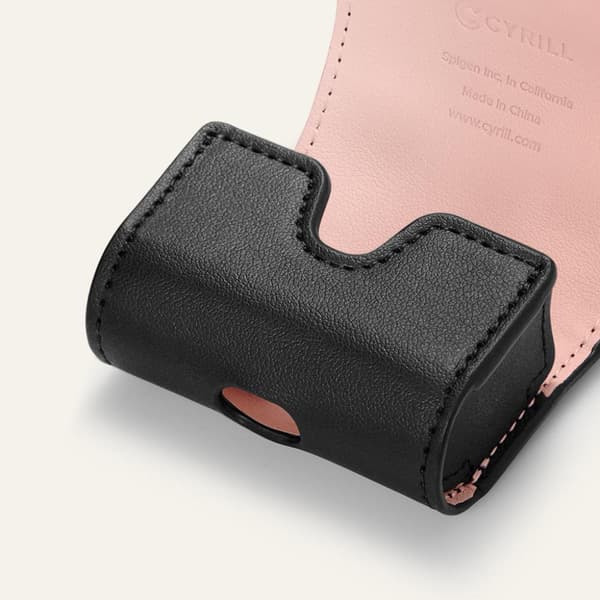 Cyrill AirPods 3 Skal Mini Bag Classic Leather Black