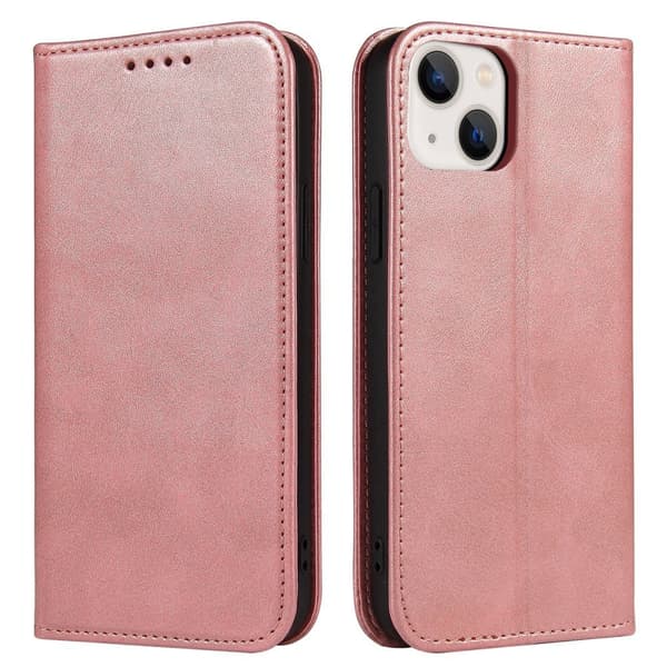 iPhone 13 premium plånboksfodral - Rosé