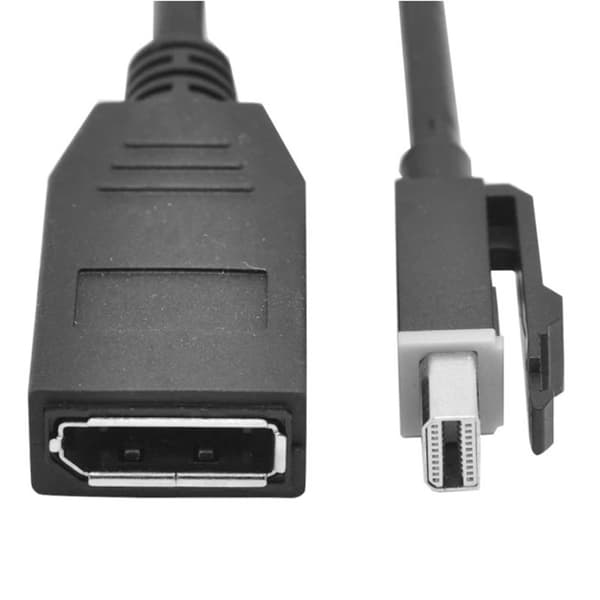 Adapterkabel Mini Displayport Hann til Displayport Female 20cm