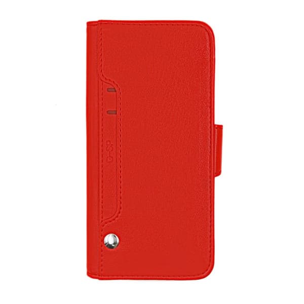 iPhone XS Max Plånboksfodral Stativ och extra Kortfack G-SP -  Röd