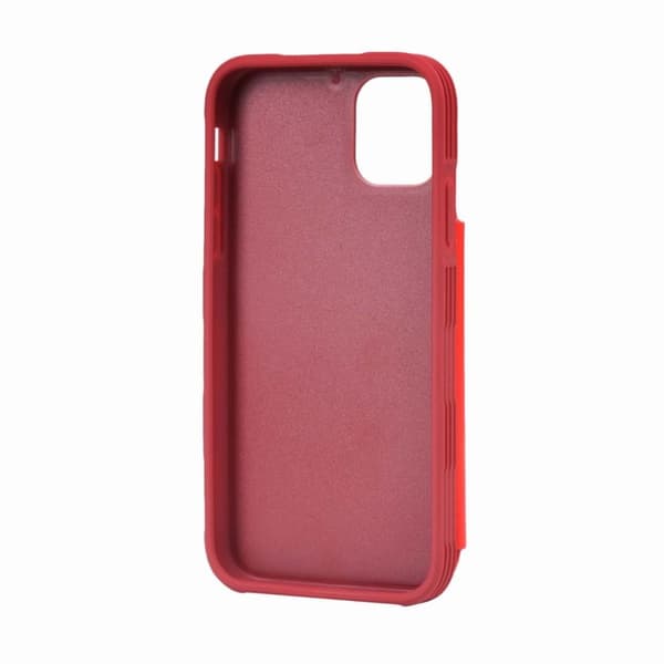 iPhone 11 Pro Max Stöttåligt Skal med Kortfack  - Röd