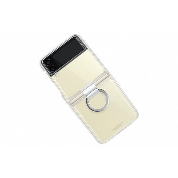 Samsung Original Galaxy Z Flip 3 Skal Clear Cover with Ring Transparent Klar