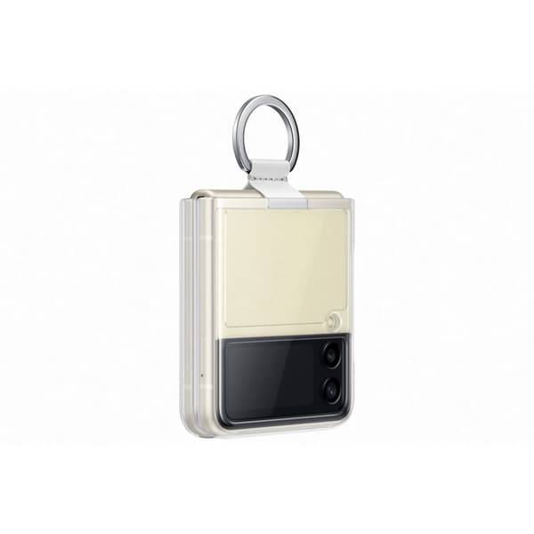 Samsung Original Galaxy Z Flip 3 Skal Clear Cover with Ring Transparent Klar