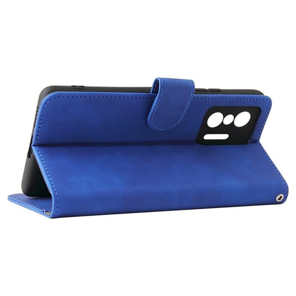 SKALO Xiaomi 11T/11T Pro Matt PU Nahka lompakkokotelo - Sininen