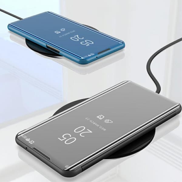 SKALO Samsung A02s / A03s Clear View Mirror Lompakko - Violetti