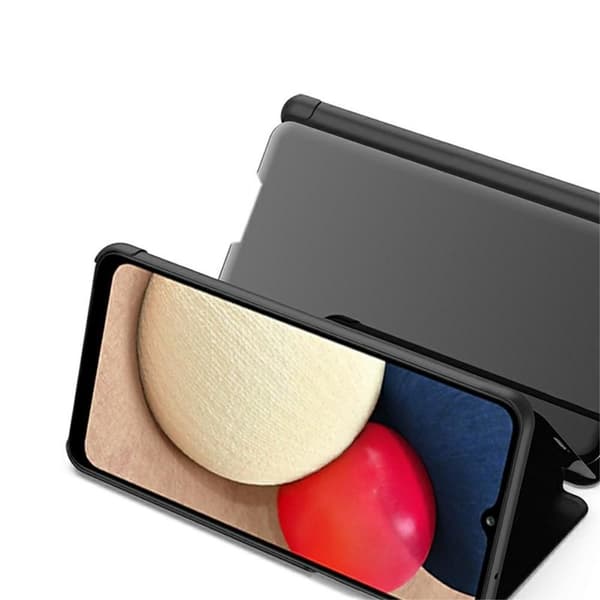 SKALO Samsung A02s / A03s Clear View Mirror Lompakko - Hopea