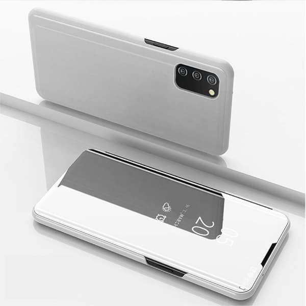 SKALO Samsung A02s / A03s Clear View Mirror Lompakko - Hopea