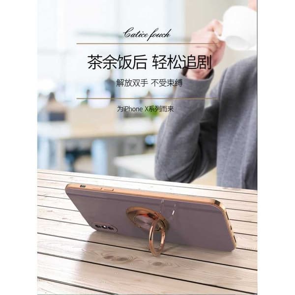 iPhone XS Max Elegant & stødsikkert cover med ringholder fejlfri