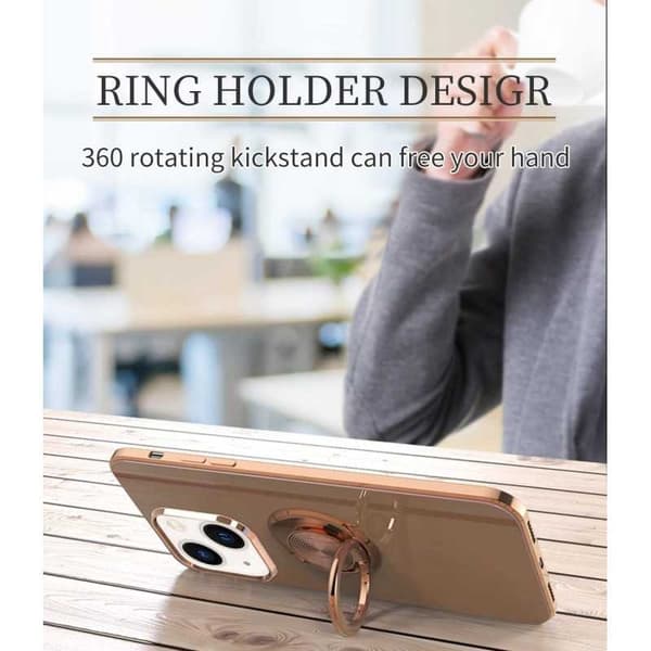 iPhone 13 Mini Elegant & stødsikkert cover med ringholder fejlfri