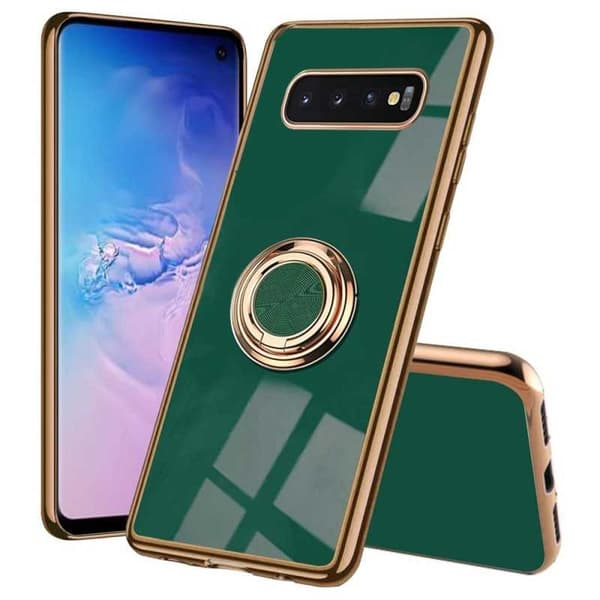 Samsung S10 Elegant & stødsikkert cover med ringholder fejlfri