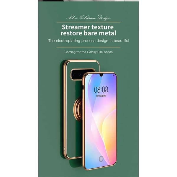 Samsung S10 Elegant & stødsikkert cover med ringholder fejlfri