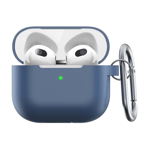 KeyBudz PodSkinz Elevate Series Airpod 3 Kuori Silikoni Sininen