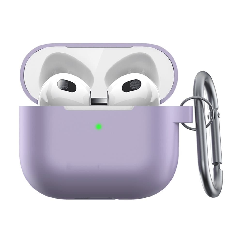 KeyBudz PodSkinz Elevate Series Airpod 3 Skal Silikon Lavendel