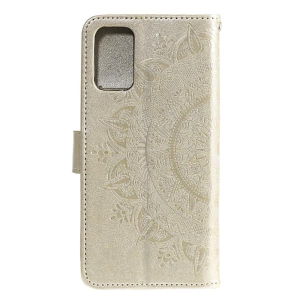 SKALO Samsung A02s / A03s Mandala Flip Cover - Guld