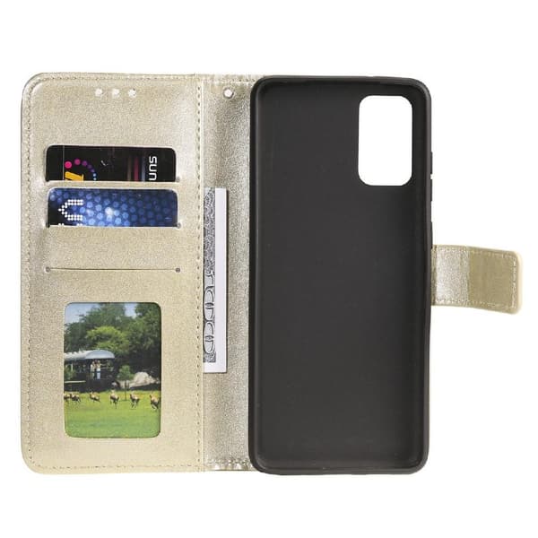 SKALO Samsung A02s / A03s Mandala Flip Cover - Guld